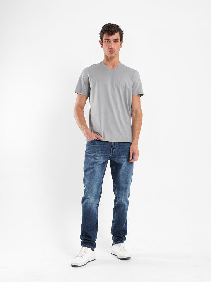Basic Regular Fit V-Neck T-Shirt