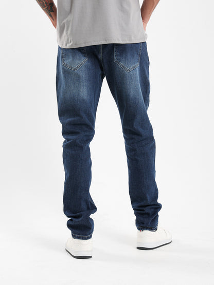 Washed Effect Slim Fit Pants