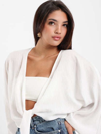 Front Tie Kimono