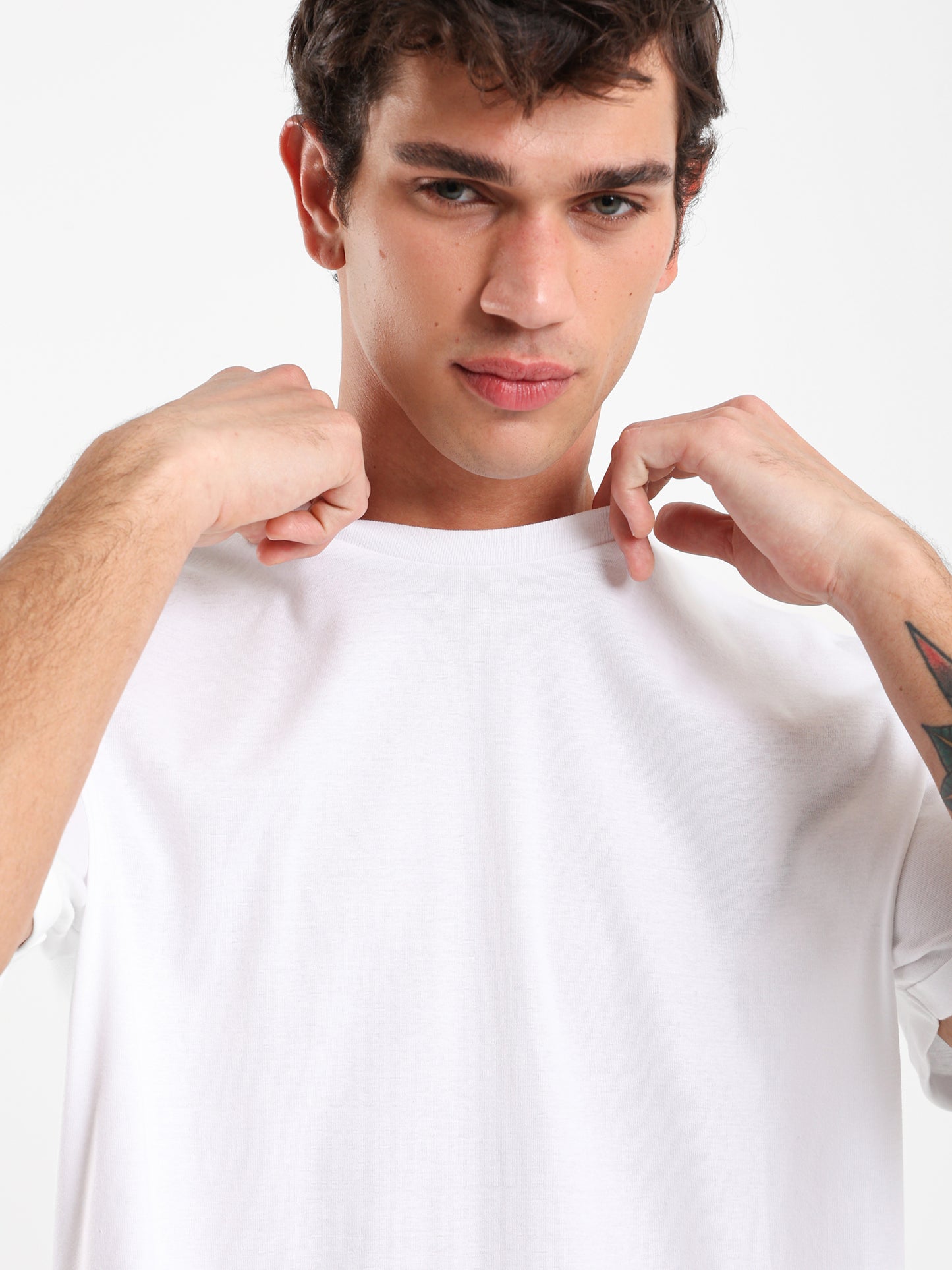 Longline Round Neck T-Shirt