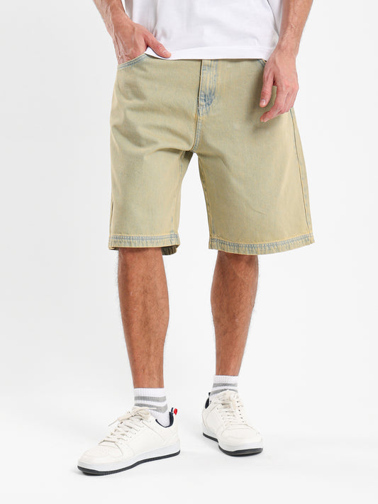 Loose Fit Denim Shorts