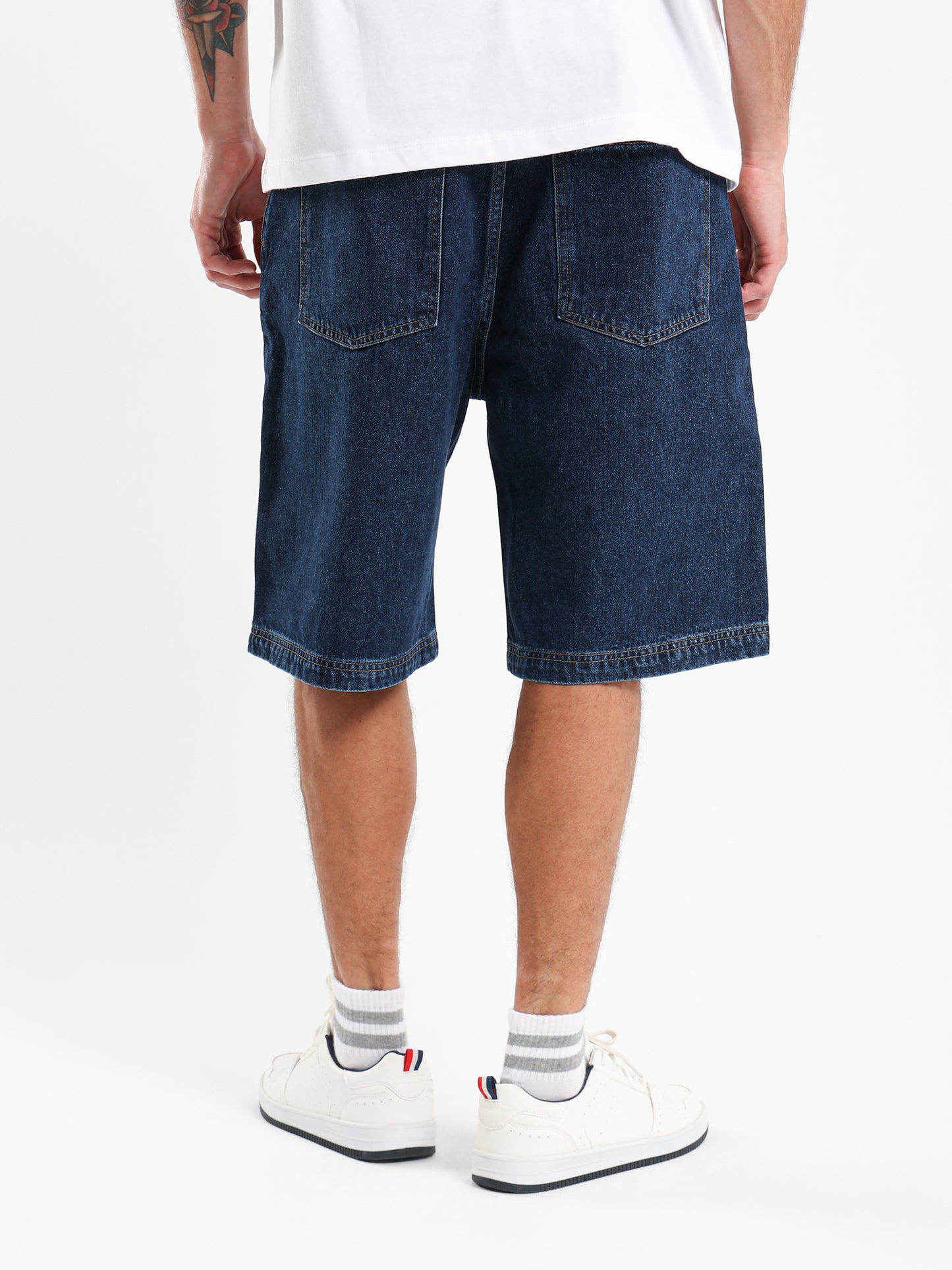 Loose Fit Denim Shorts