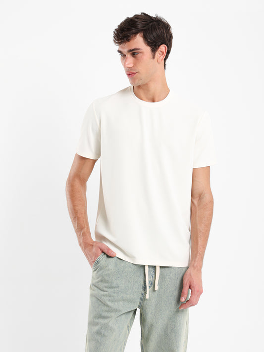 Wrinkled Texture Relaxed Fit T-Shirt