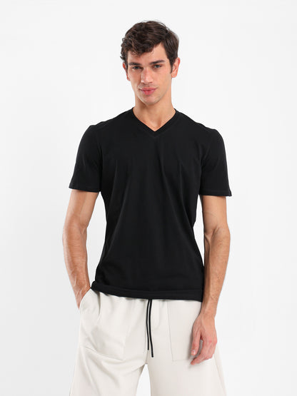 Basic Regular Fit V-Neck T-Shirt