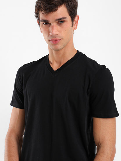 Basic Regular Fit V-Neck T-Shirt
