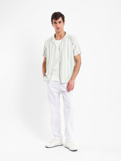 Textured Striped Shirt
