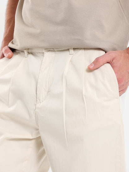 Front Pleated Chino Pants