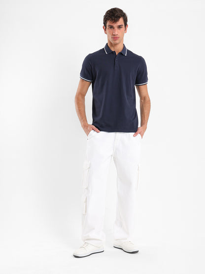 Contrasting Detail Polo Shirt