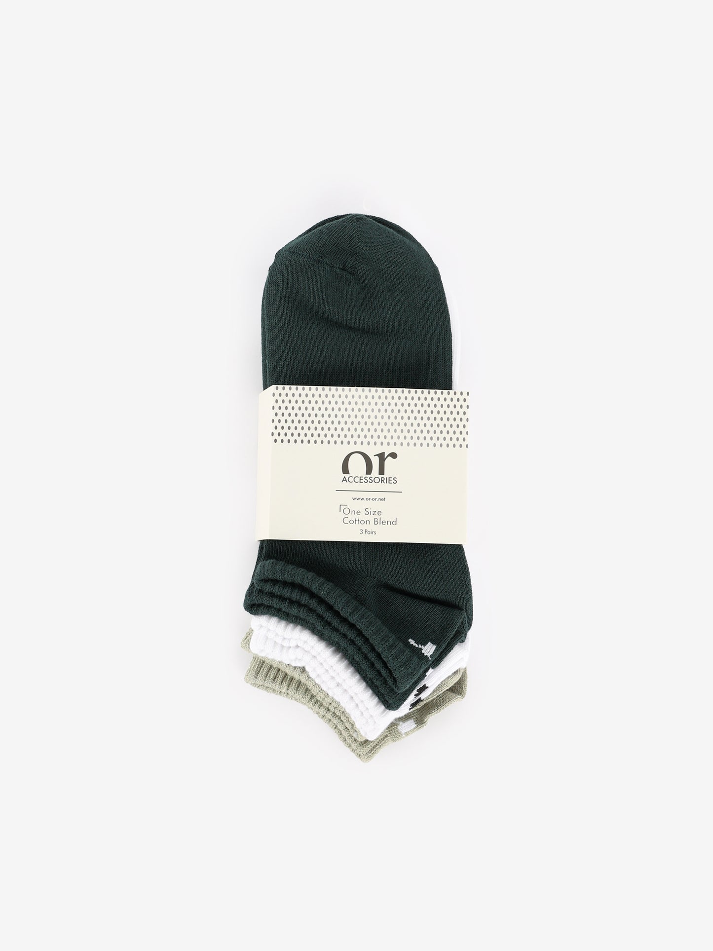 3-Piece Set of Women Ankle Socks