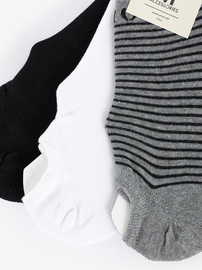 3-Piece Set of Men No Show Socks