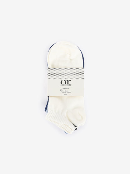 3-Piece Set of Basic Women Ankle Socks