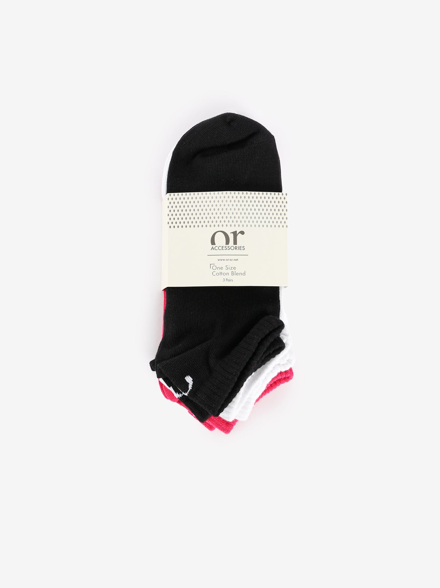 3-Piece Set of Basic Women Ankle Socks