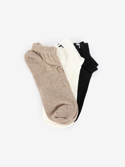 3-Piece Set of Basic Women Ankle Socks