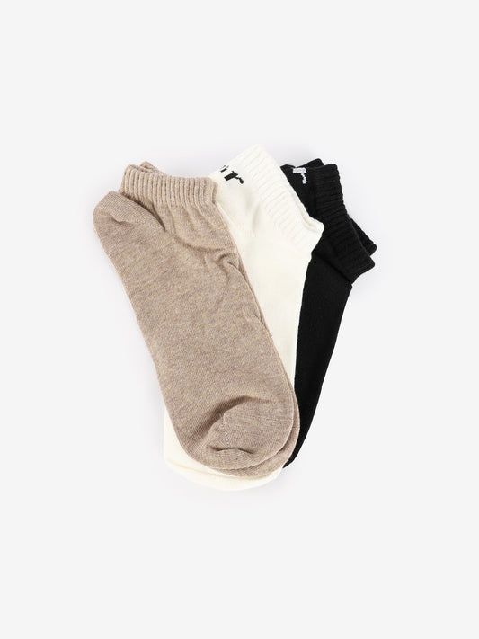 3-Piece Set of Basic Women Ankle Socks