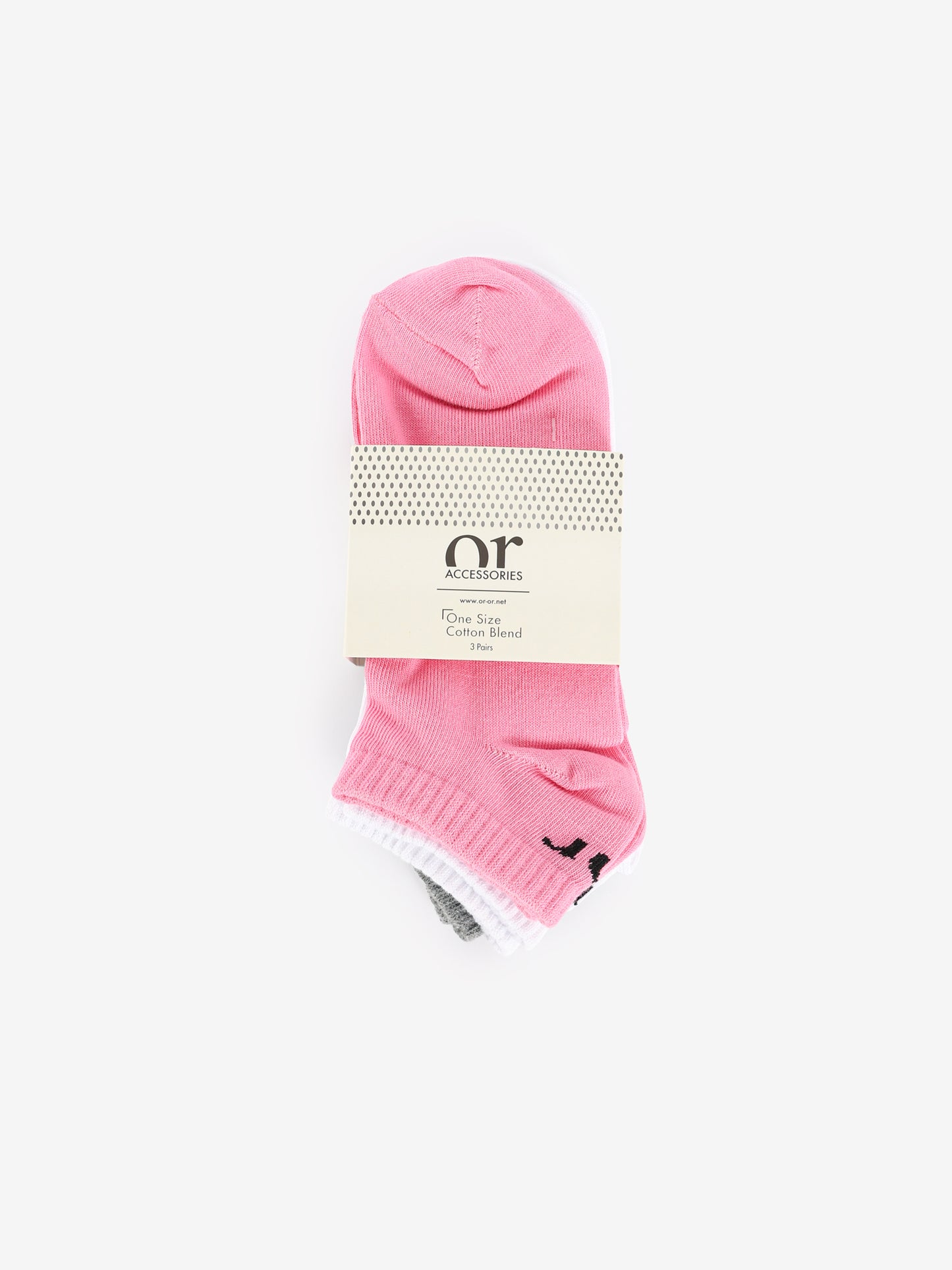 3-Piece Set of Basic Women Ankle Socks