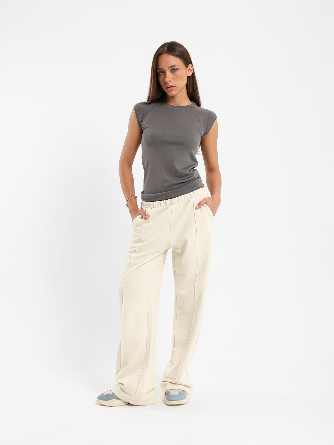 Wide-Leg Sweatpants