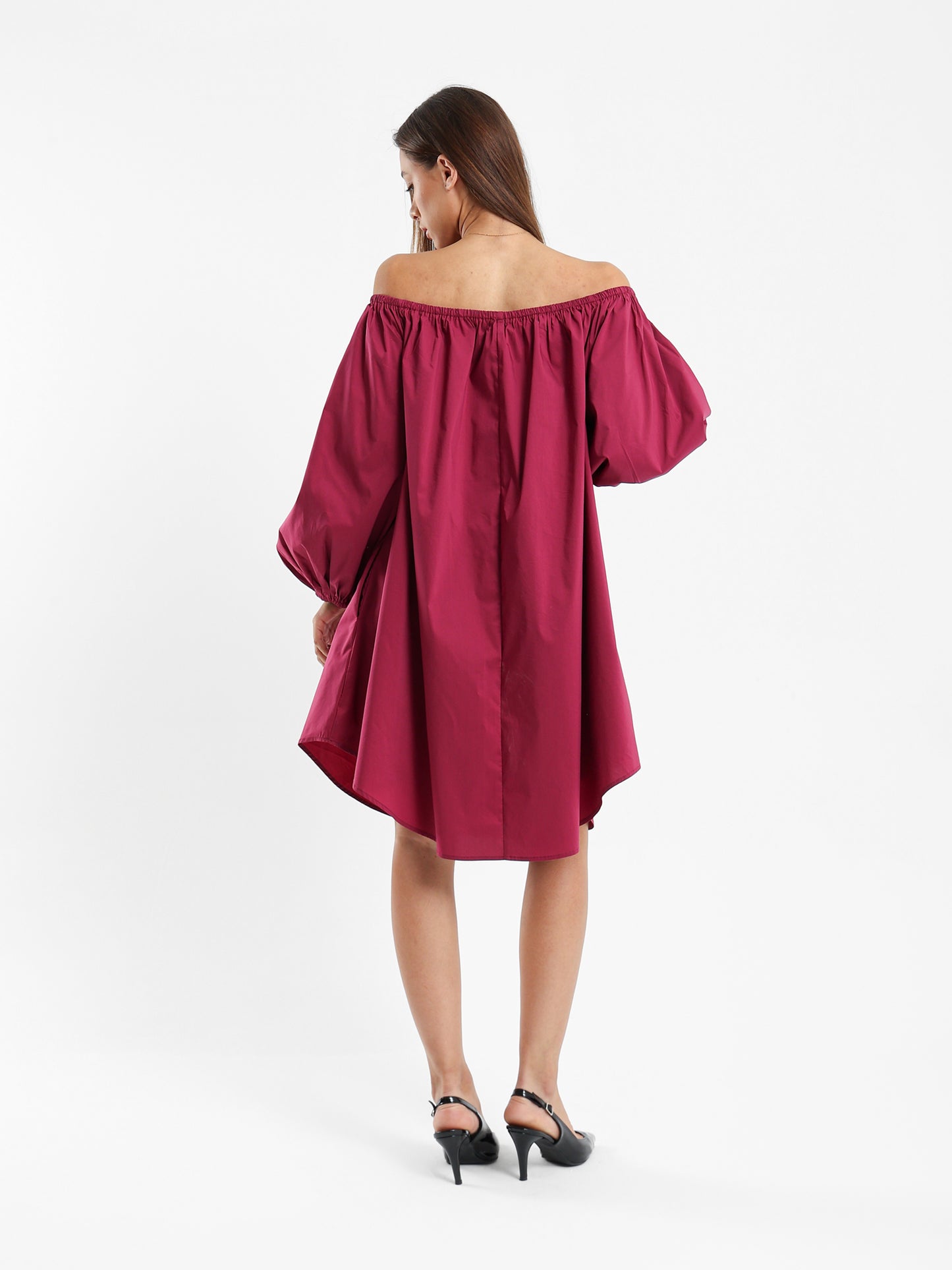 Off-Shoulder Puffy Dress