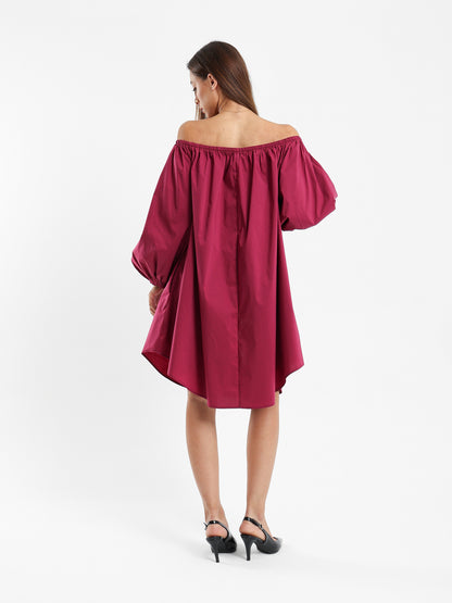 Off-Shoulder Puffy Dress