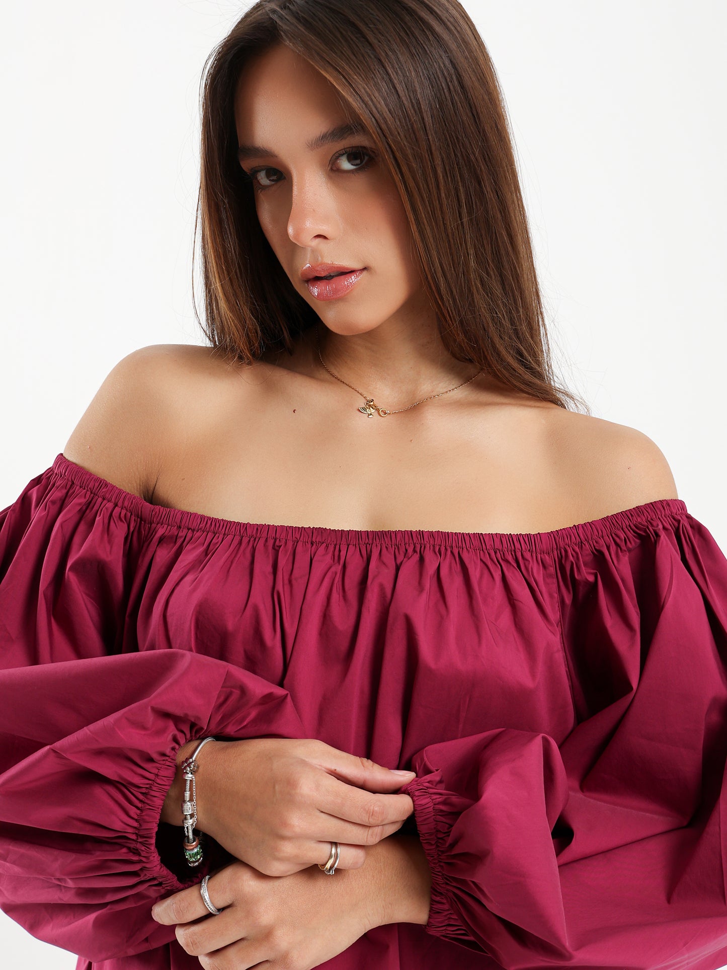 Off-Shoulder Puffy Dress