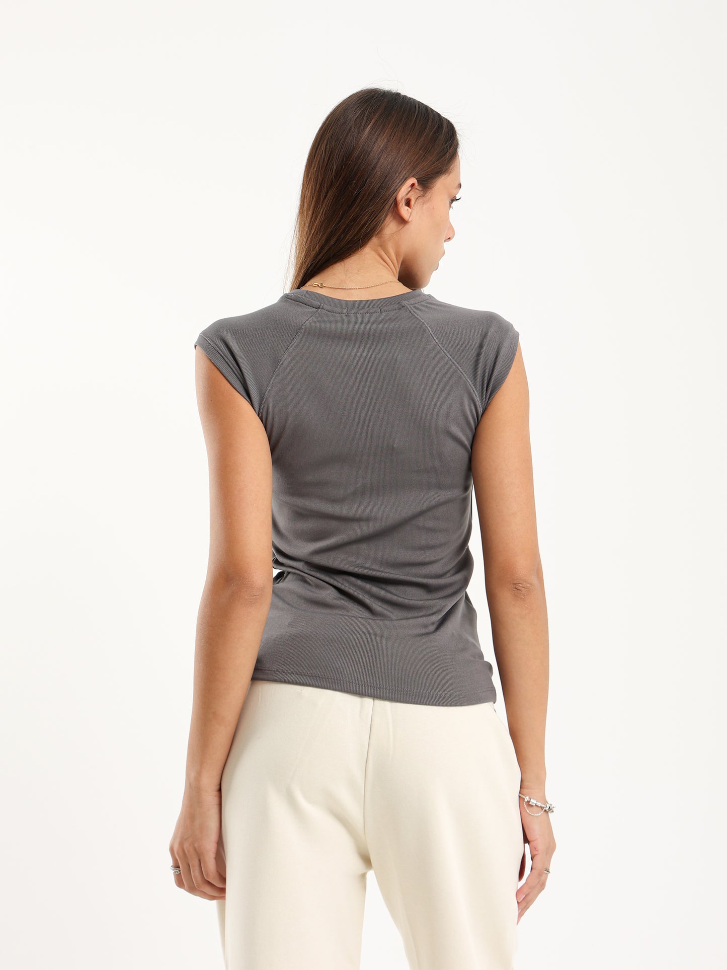 Fitted Short Raglan Sleeve Tee