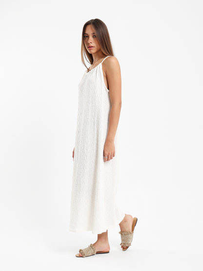 Textured Long Dress
