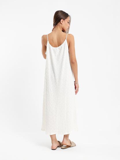 Textured Long Dress