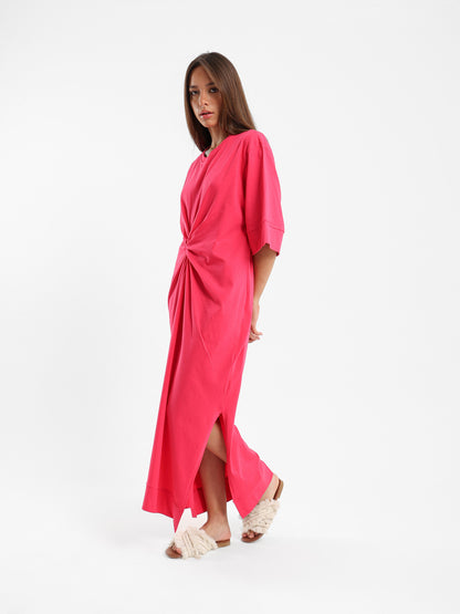 Front Knot T-Shirt Dress