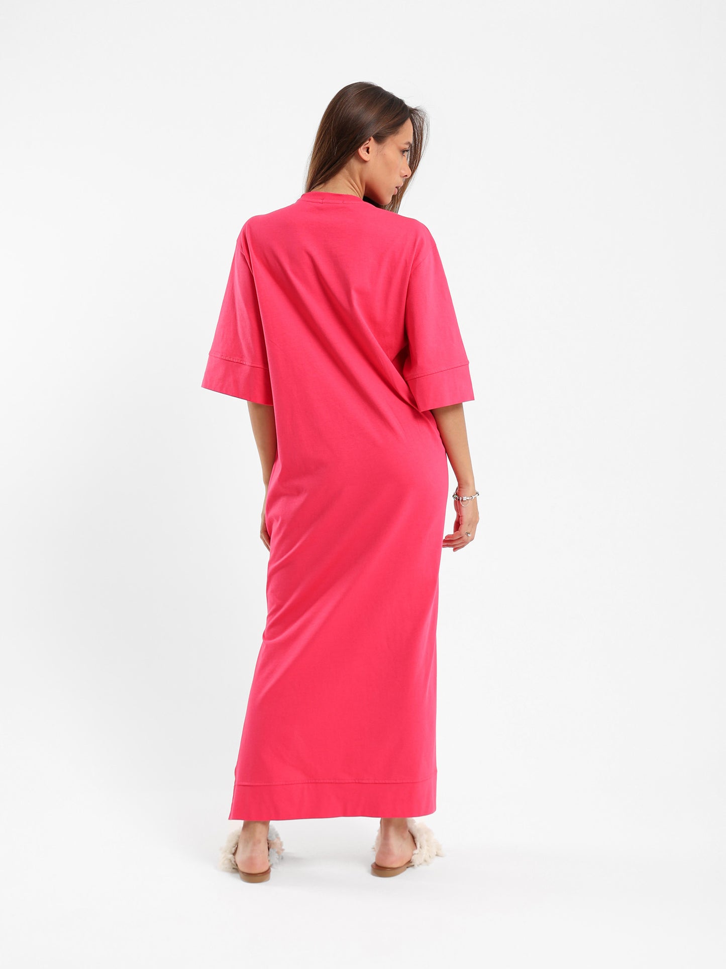 Front Knot T-Shirt Dress
