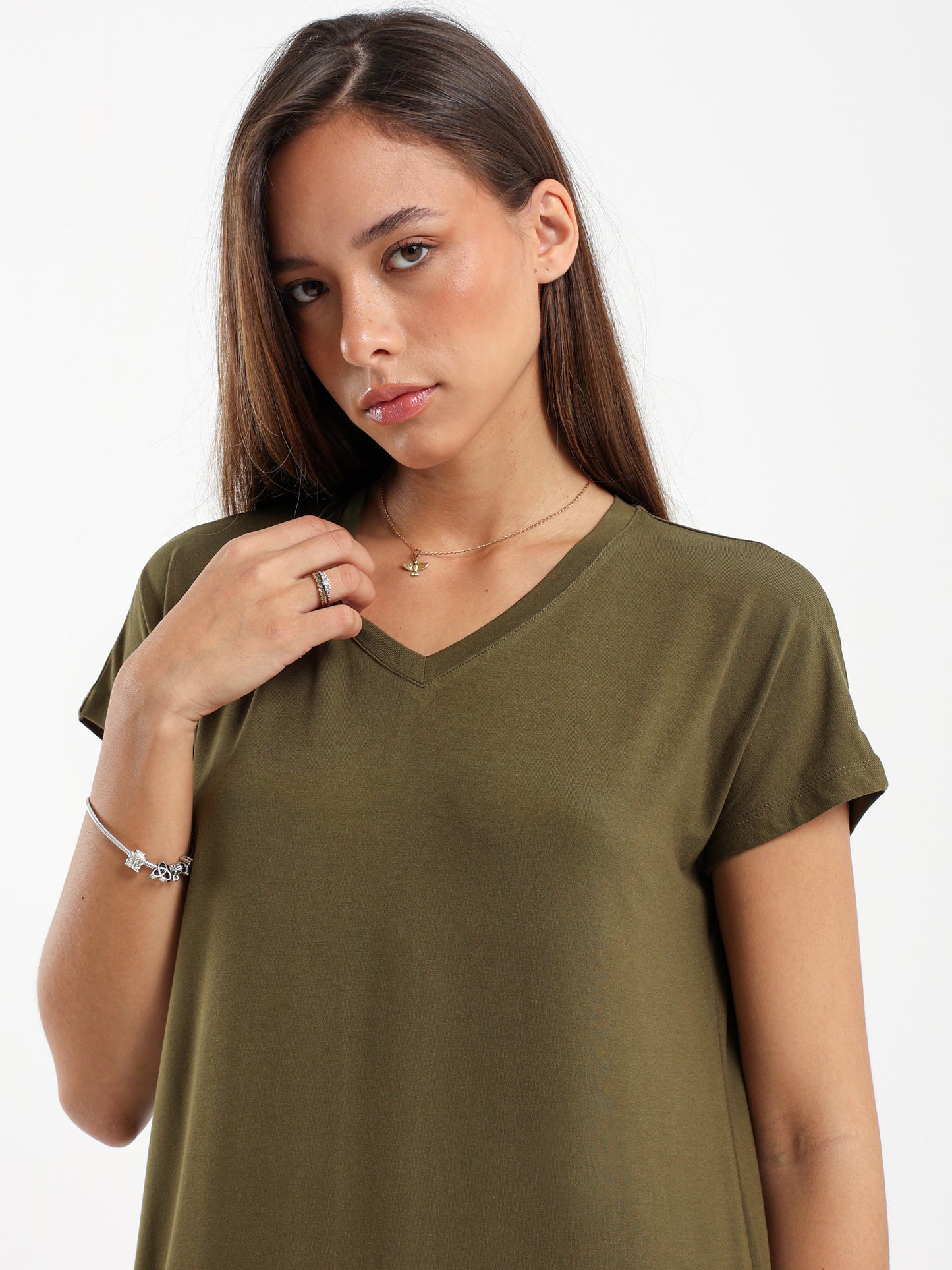 Slit-Side Maxi Dress with Pockets