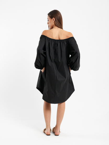 Off-Shoulder Puffy Dress