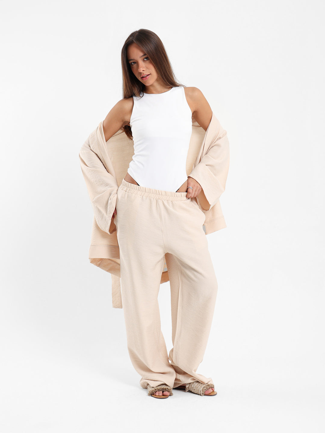 Loose Pants with Side Pockets