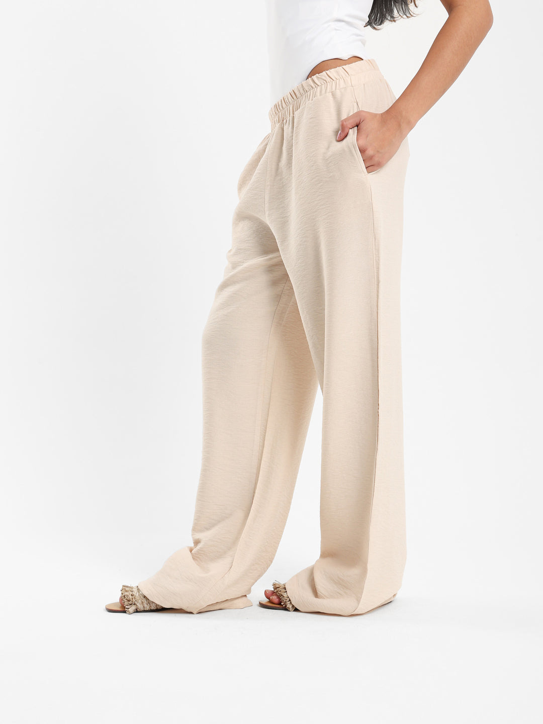 Loose Pants with Side Pockets