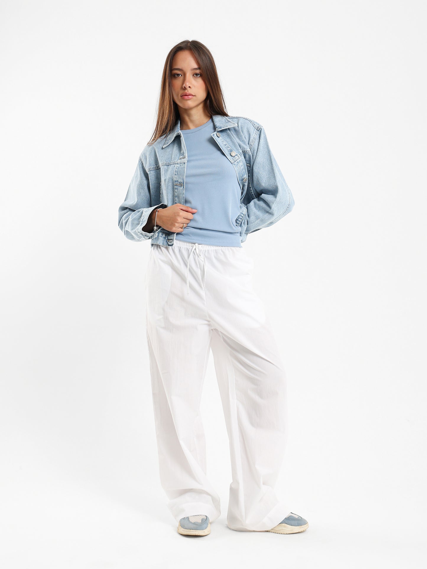 Cropped Carpenter Denim Jacket