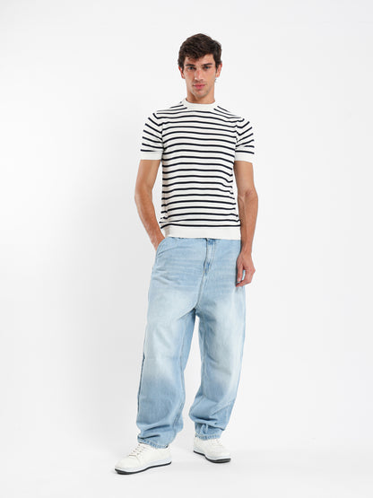 Striped Tricot T-Shirt