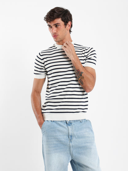 Striped Tricot T-Shirt