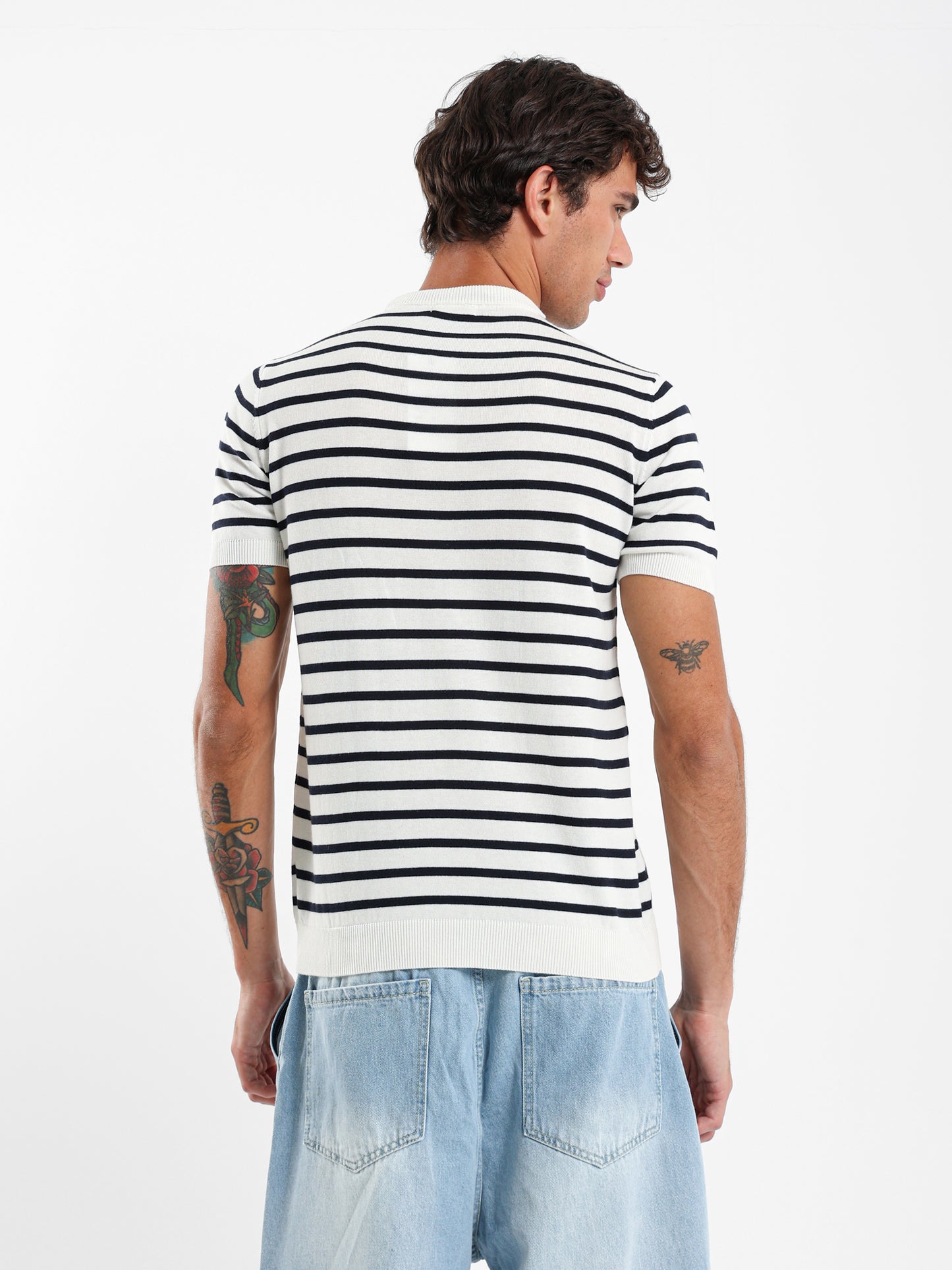 Striped Tricot T-Shirt