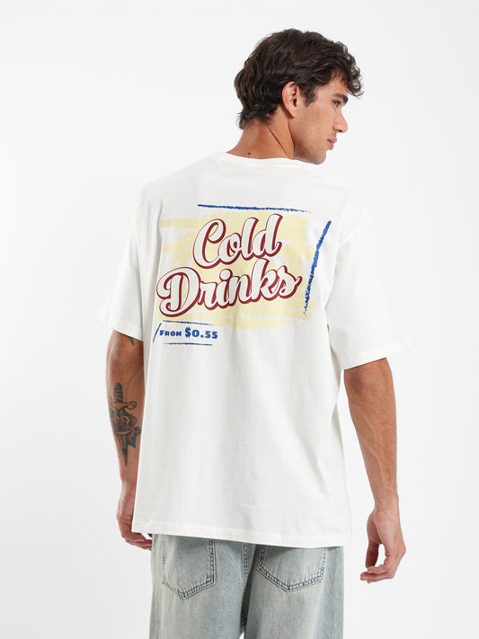 Cold Drinks Back Print T-Shirt