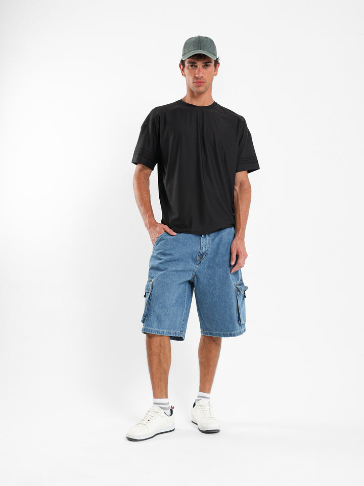 Cargo Denim Shorts