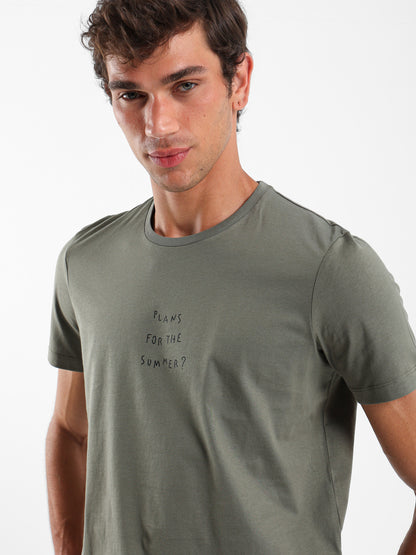 Plans For The Summer Round Neck T-Shirt