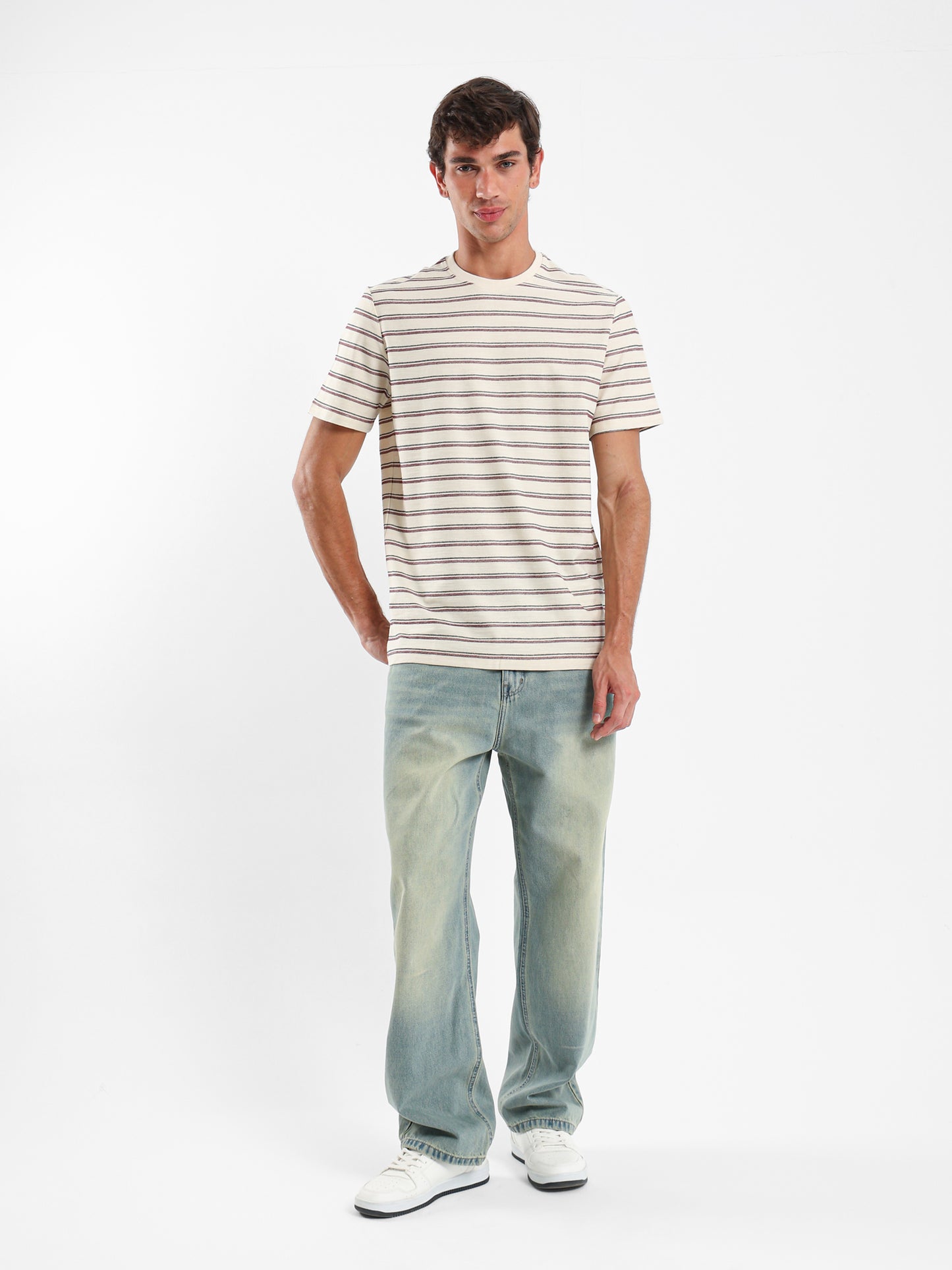 Striped Crew Neck T-Shirt