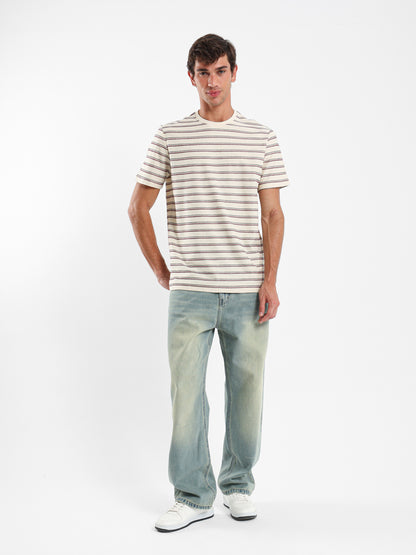 Striped Crew Neck T-Shirt