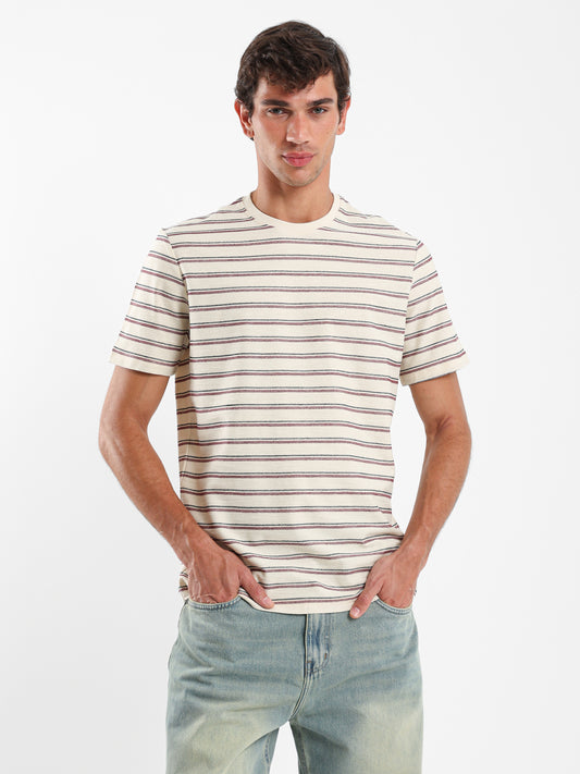 Striped Crew Neck T-Shirt