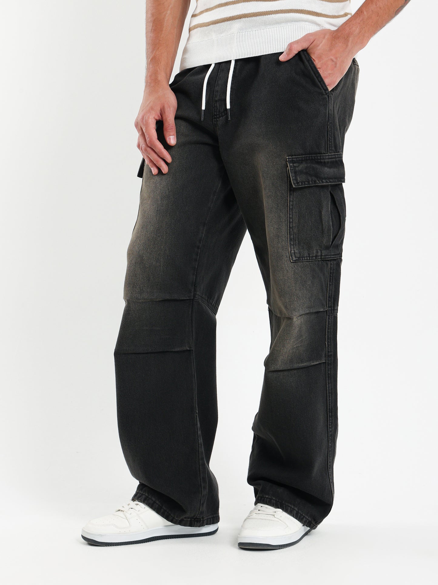Jogger Jeans with Cargo Pockets