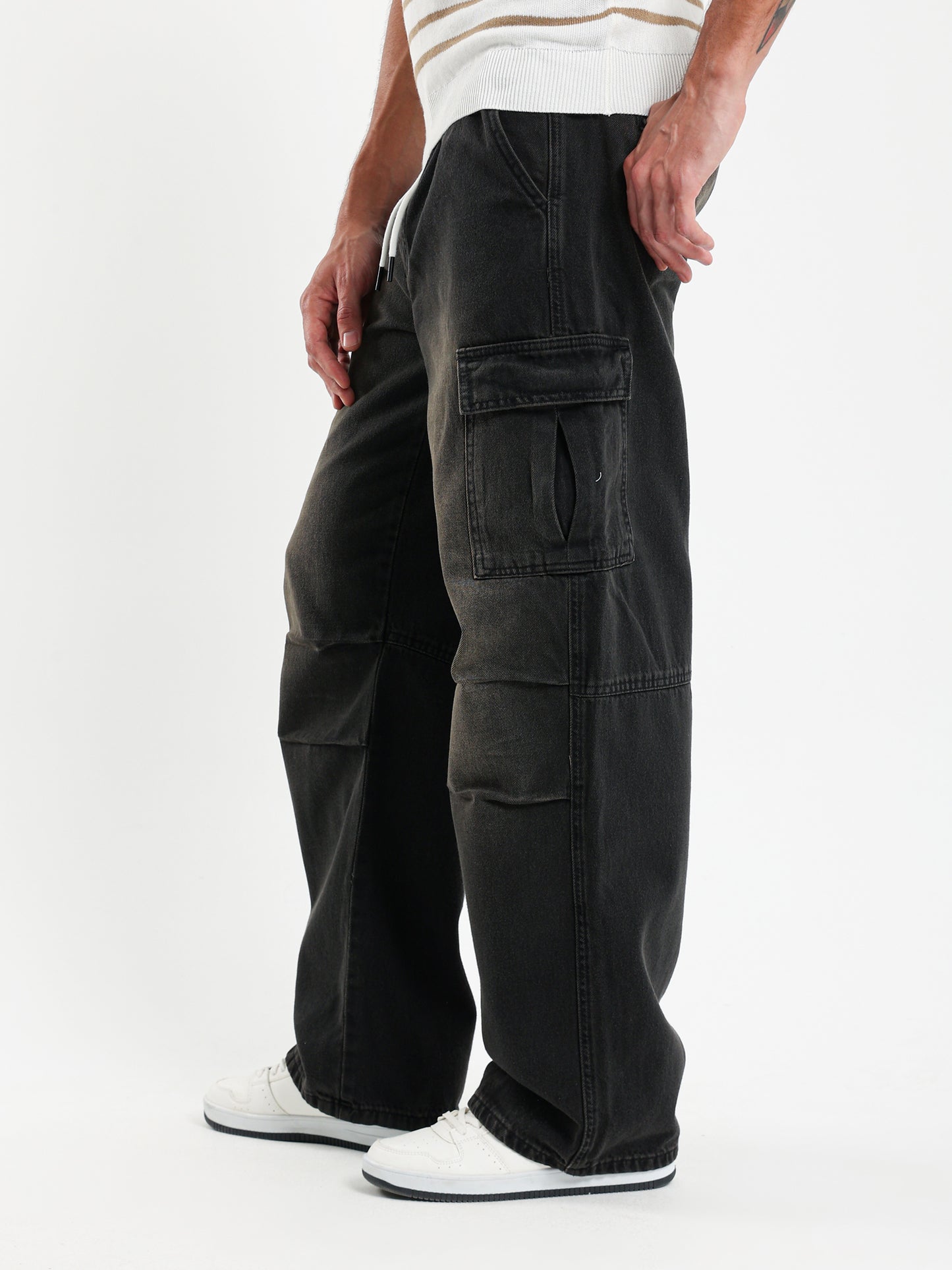 Jogger Jeans with Cargo Pockets