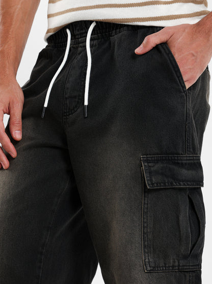 Jogger Jeans with Cargo Pockets