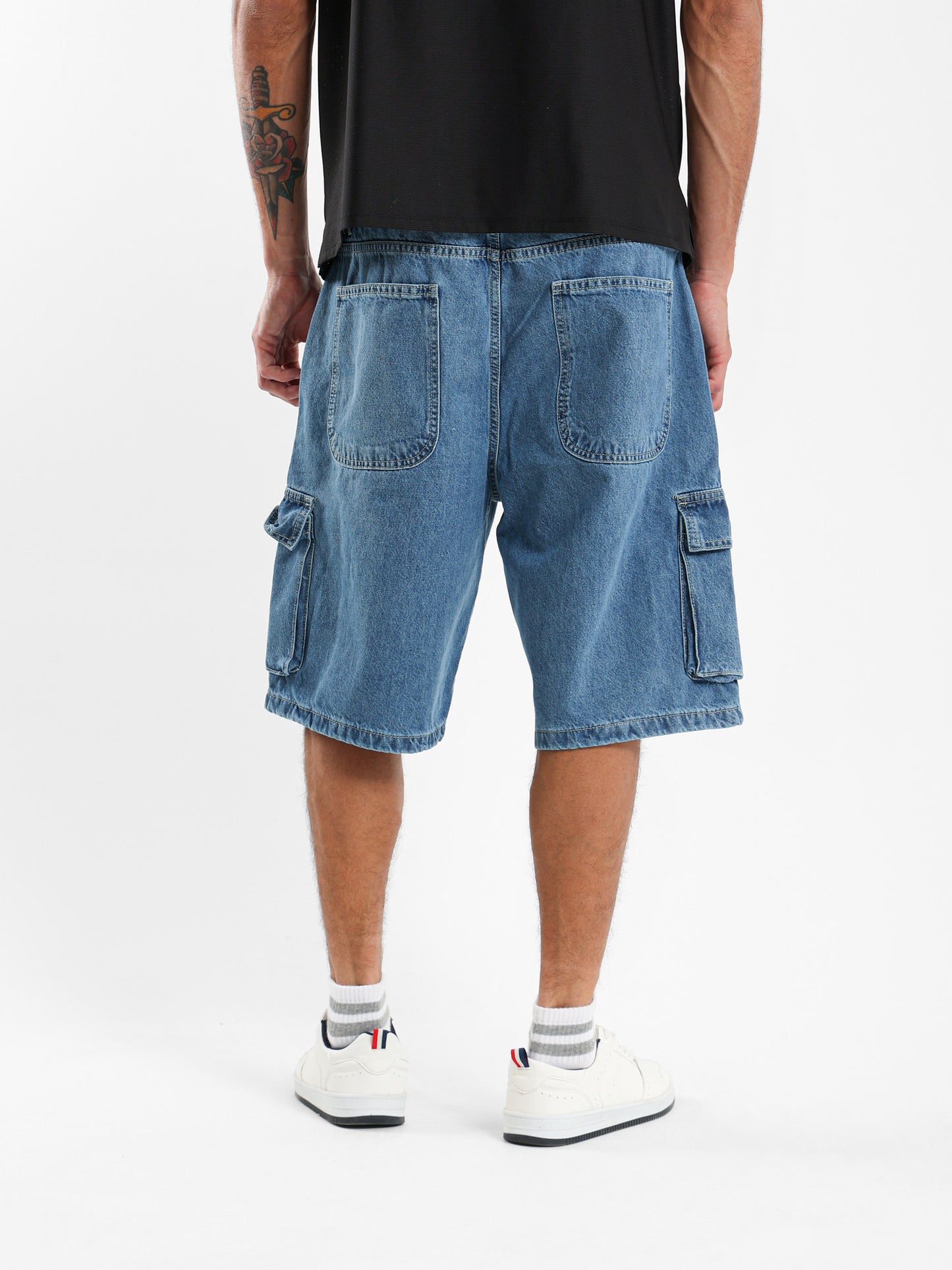Cargo Denim Shorts