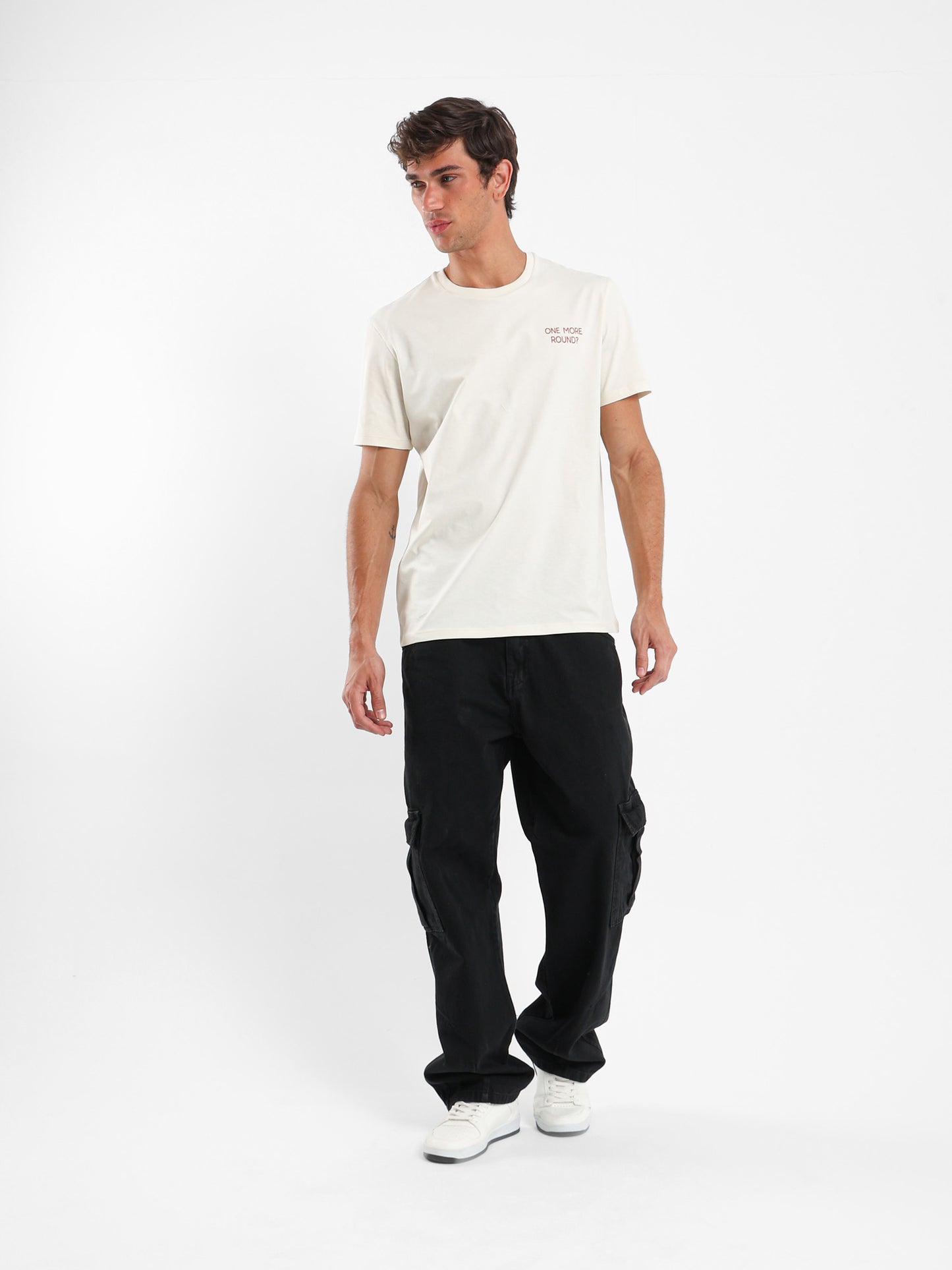 One More Round Slogan T-Shirt