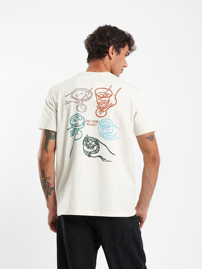 One More Round Slogan T-Shirt