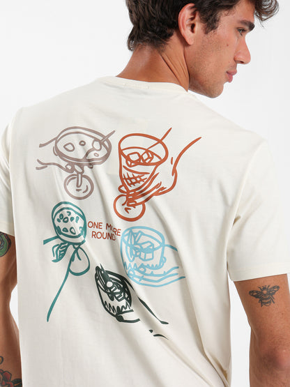One More Round Slogan T-Shirt