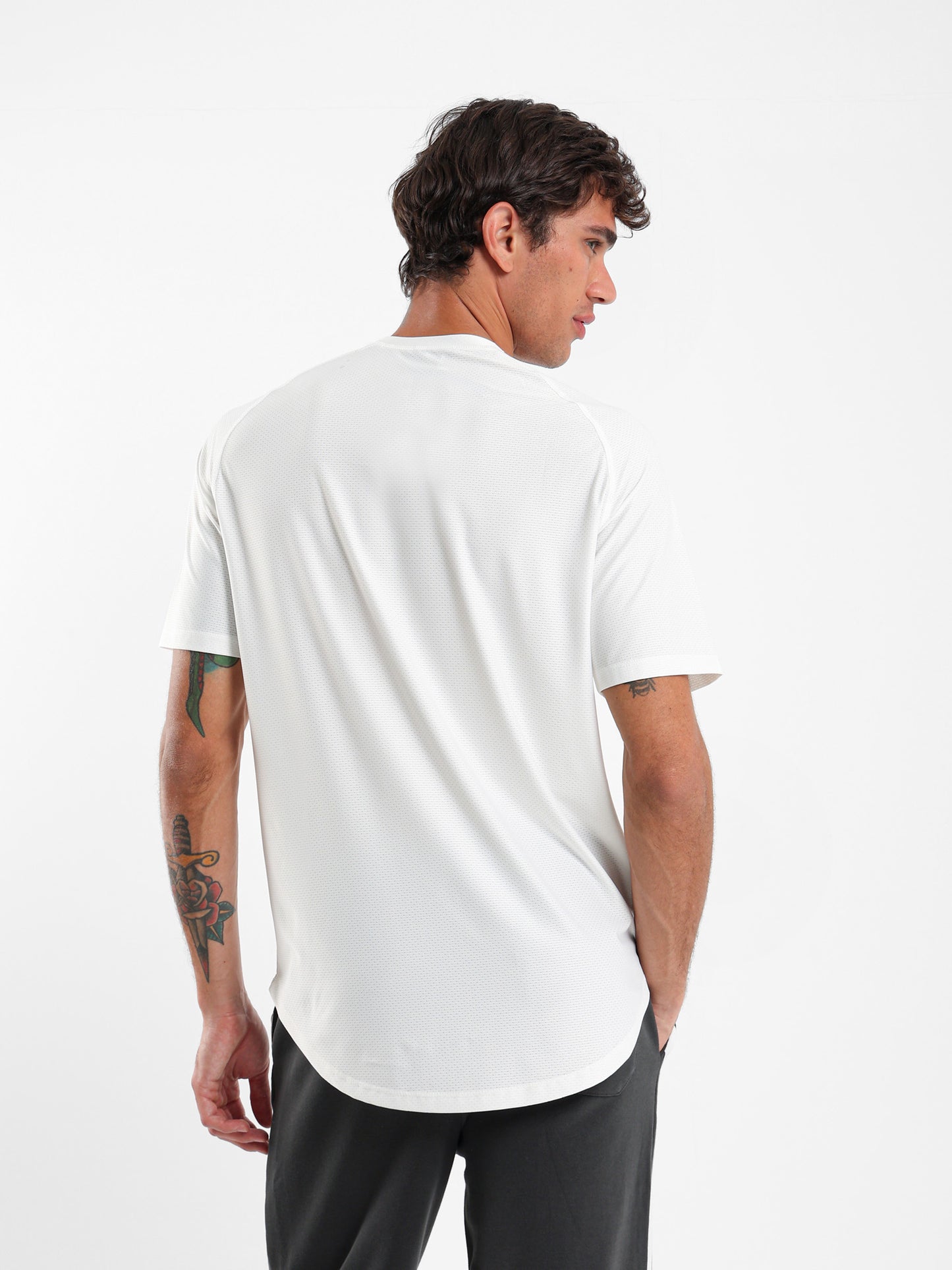 Long Fit Raglan Muscle T-Shirt